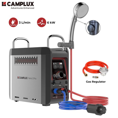 Camplux nano gas water heater - water,